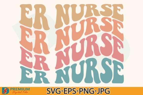 ER Nurse SVG PNG Retro Emergency Nursing Graphics