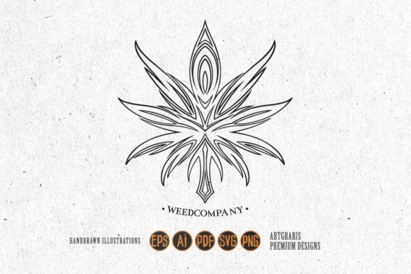 Medical Marijuana Leaf Company Logo Graphics and Crafts