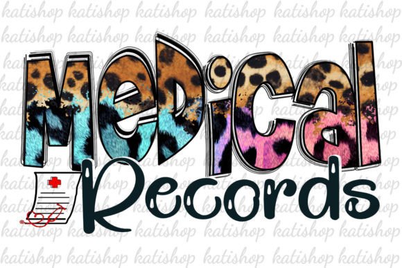 Medical Records Leopard Png Sublimation: Graphics for Crafts