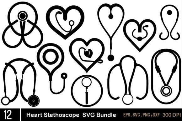 Nurse SVG Bundle, Stethoscope SVG Bundle