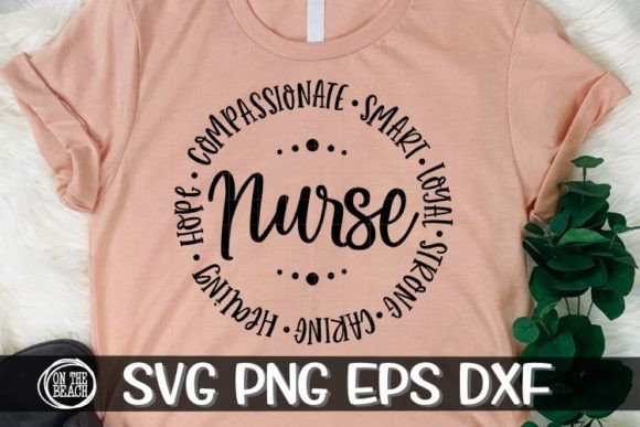 Nurse SVG Circle Words Cutting SVG PNG