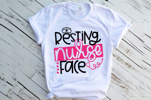 Resting Nurse Face Svg, Nurse Svg Graphics