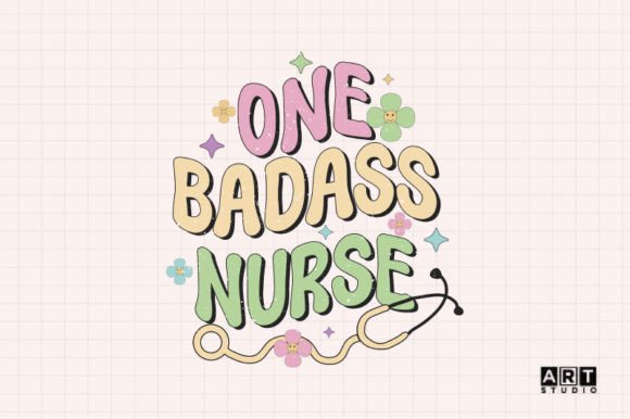 Retro Nurse Sublimation Graphics for Crafts