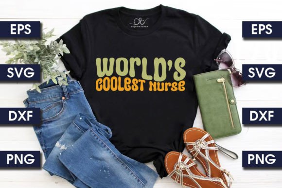 Retro Nurse SVG Design, Graphics & Print Templates