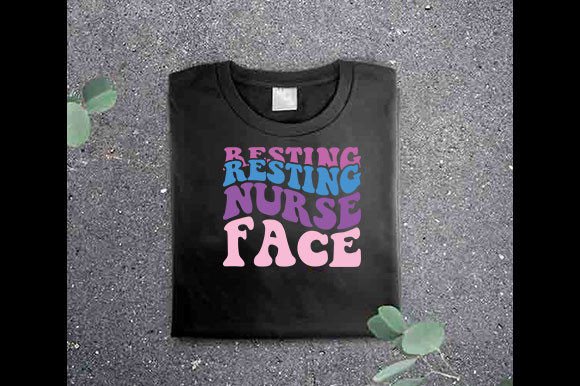 Retro Nurse SVG Design, T-Shirt Graphics